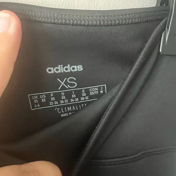 🛍️Adidas Climate Performance Black Leggings Size XS - Picture 6 of 6